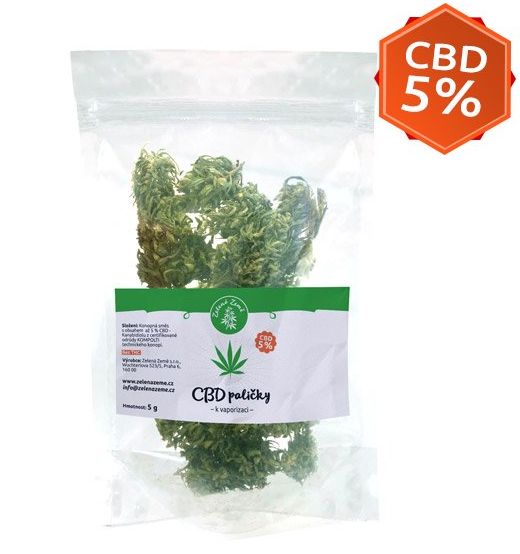 Zelena Zeme CBD Herba 5 % för förångning, 5 g