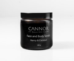 Cannor Peeling für Gesicht und Körper - Face & Body Scrub, (500 g)