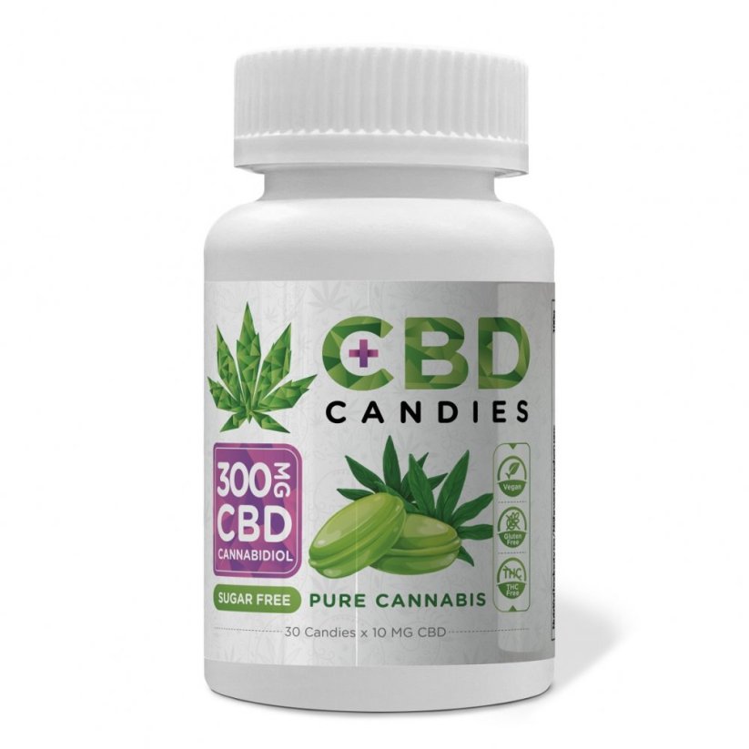 Euphoria CBD cukierki Cannabis 300 mg CBD, 30 szt. x 10 mg