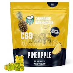 Cannabis Bakehouse CBD Gumi medvedi - Ananas, 30g, 20mg CBD