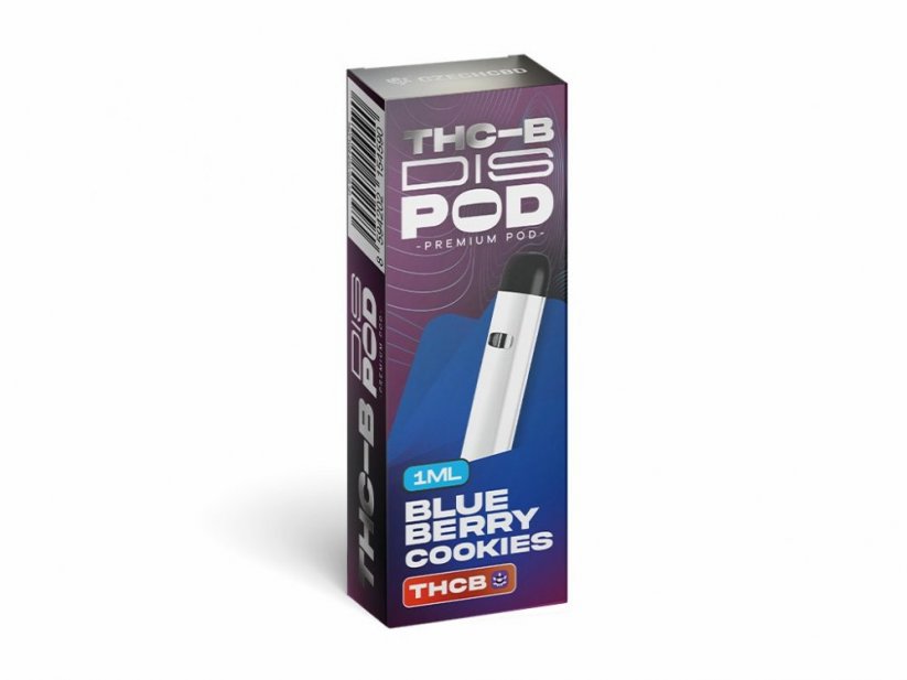 Czech CBD THCB Vape Pen disPOD Bosbessenkoekjes, 15% THCB, 1 ml
