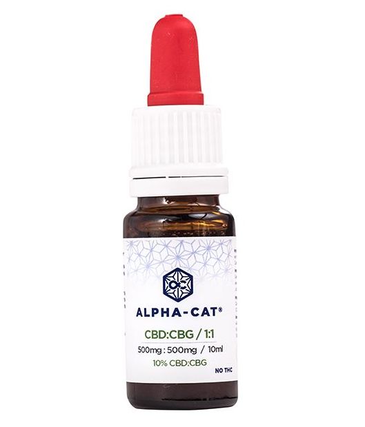 Alpha-CAT CBD:CBG Oil 10%, 10 ml, 500:500 mg