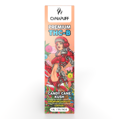 CanaPuff Candy Cane Kush wegwerp-vape-pen, 79% THCB, 1 ml