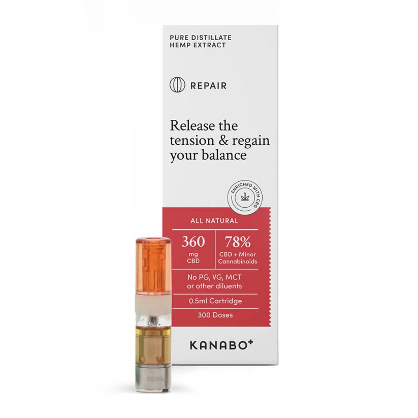 Kanabo Repair 78% CBD + Minor Cannabinoids - CCELL Cartridge, 0,5 ml