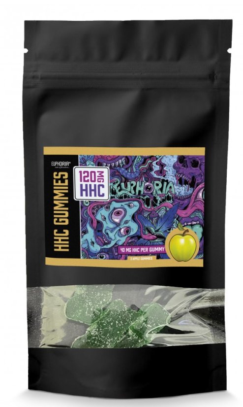 Euphoria HHC Gummies Apple, 120mg, (3 stk x 40 mg)