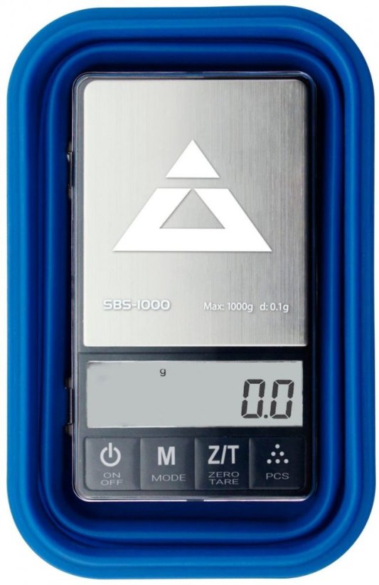 On Balance SBS-1000 original silikonskål med våg - blå 1000 g x 0,1 g