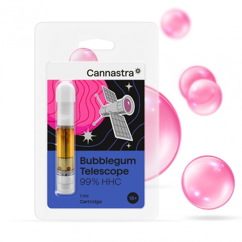 Cannastra HHC Cartridge Bubblegum Telescope, 99% , 1 ml