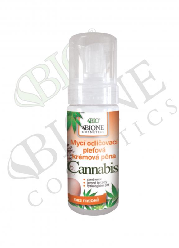 Bione Cannabis mycí odličovací krémová pěna 150 ml