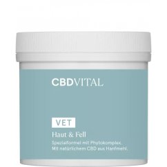CBD VITAL Haut & Fellpflege - CBD 配合のペットの皮膚と毛皮のケア、100 g
