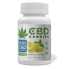 Euphoria CBD Candies Lemon and herbs 150 mg CBD, 15 pcs x 10 mg