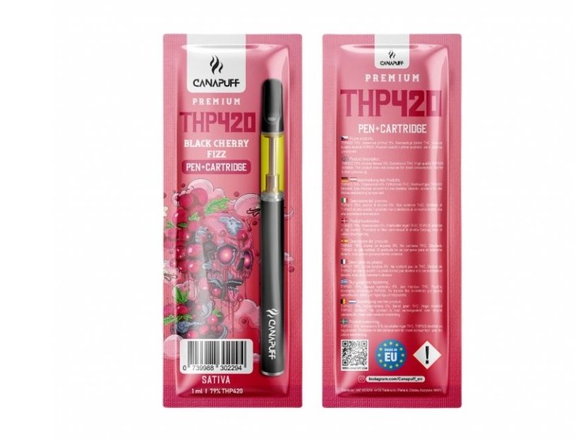 CanaPuff THP420 Pen + kartuša Black Cherry Fizz, THP420 79 %, 1 ml