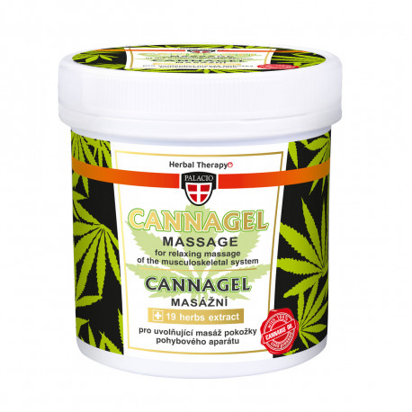 Palacio Gel da massaggio alla canapa CANNAGEL, 250 ml - Confezione da 6 pezzi