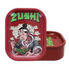 Best Buds Tavă de rulare cutie subțire cu depozitare Zushi 18 x 14 cm