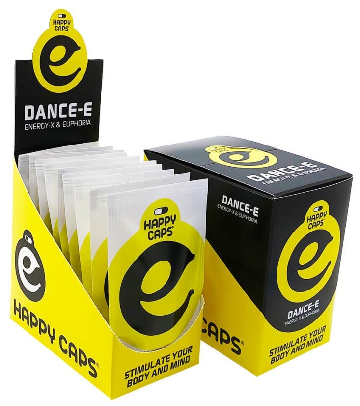 Happy Caps Dance E - ენერგიისა და ეიფორიის კაფსულები, (დიეტური დანამატი), ყუთი 10 ც.
