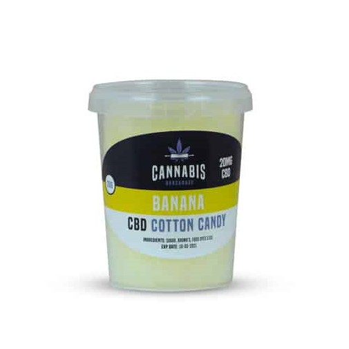 Cannabis Bakehouse CBD-suikerspin - Banaan, 20 mg CBD