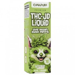 CanaPuff THCJD Liquid Kush Mintz, 1500 მგ, 10 მლ