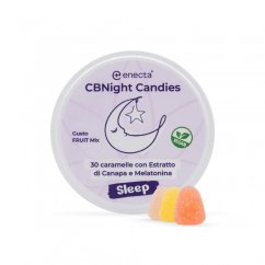 Enecta CBNight Gummies 30 vnt, 150 mg CBD, 4,5 mg melatonino, 60 g