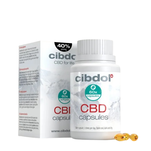 Cibdol capsule softgel 40% CBD, 4000 mg CBD, 60 capsule