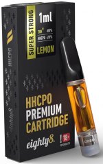 Eighty8 Cartuș HHCPO Super Strong Premium Lămâie, 20 % HHCPO, 1 ml