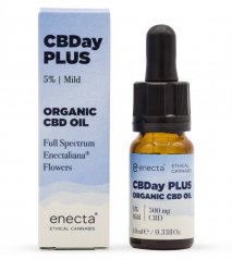 Enecta CBDay Plus Mild Full Spectrum CBD olej 5%, 500 mg, 10 ml