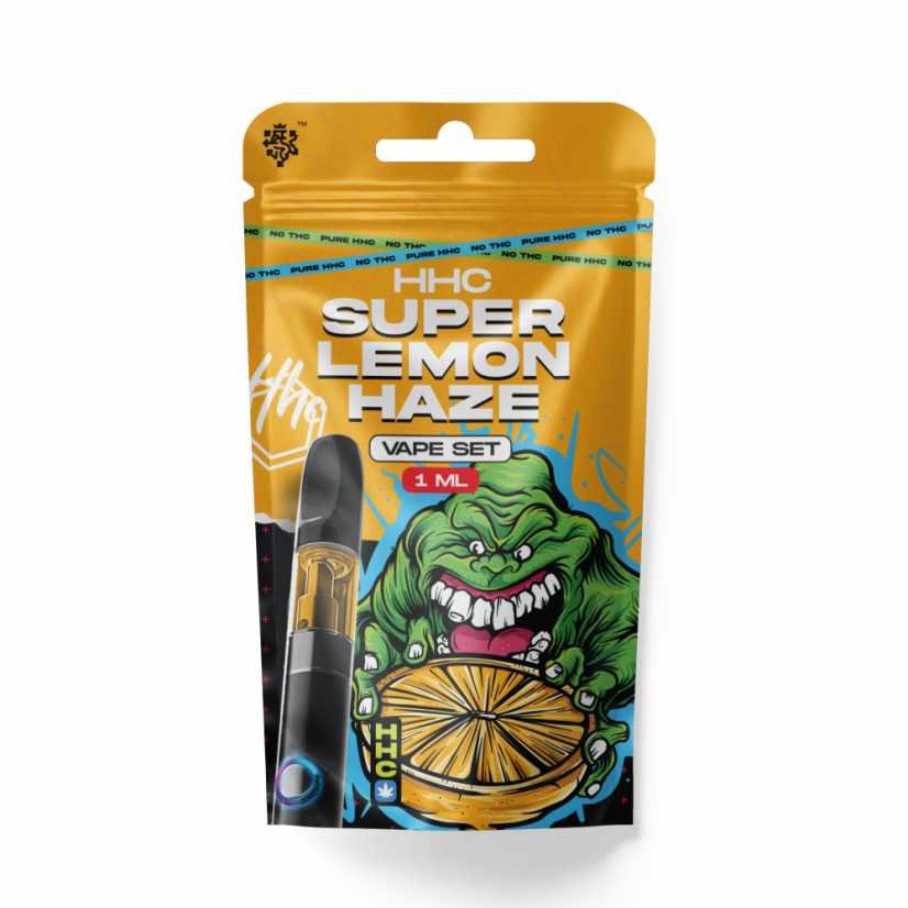 Чешки CBD HHC комплект батерия + патрон Super Lemon Haze, 94 %, 1 ml