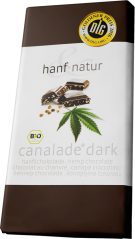 Ciocolată neagră de cânepă organică Canalade Bio - Cutie (10 batoane)