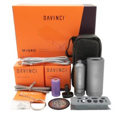 DaVinci MIQRO vaporizer - Graphit / Grey / Grey - Explorer´s Collection Set