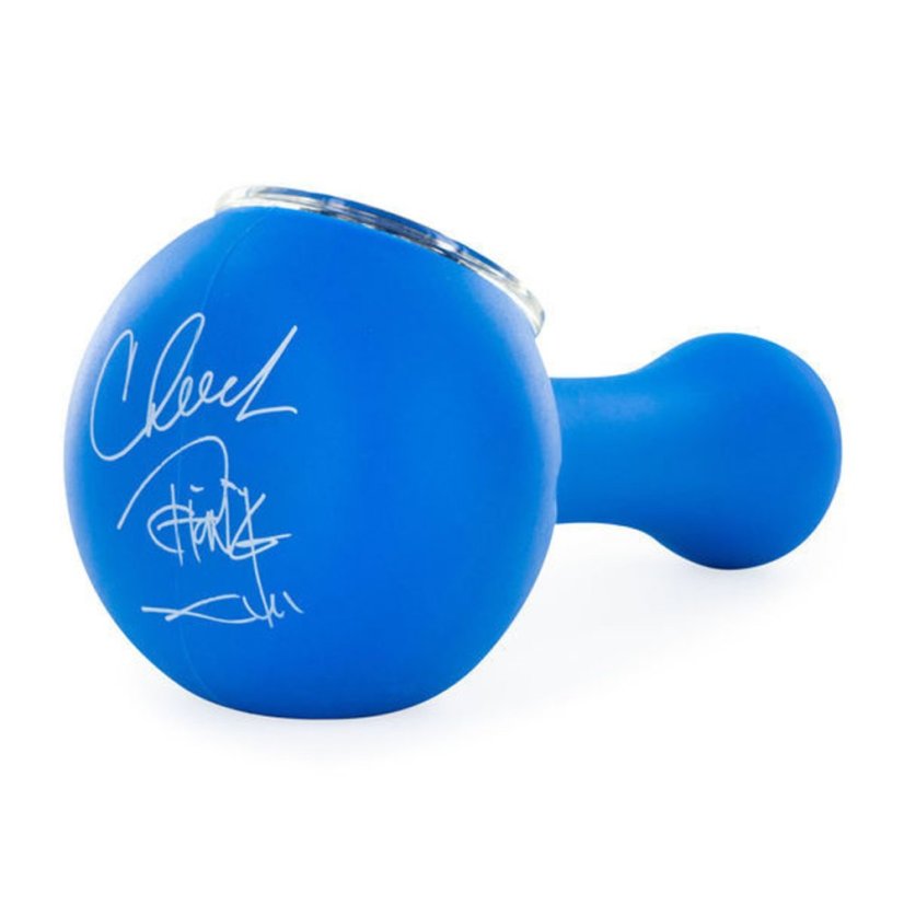 Eyce Large Spoon dýmka limitovaná edice Cheech and Chong podpis, modrá