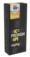 Eighty8 Vapeador HHC Banana, 99 % HHC, 0,5 ml