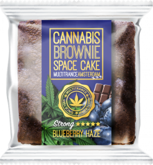 Cannabis Blueberry Haze Brownie (sterke Sativa-smaak) - Doos (24 pakjes)
