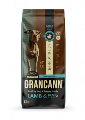 Grancann Lamb & Hemp seeds - Karma z konopi dla małych i średnich ras, 12kg