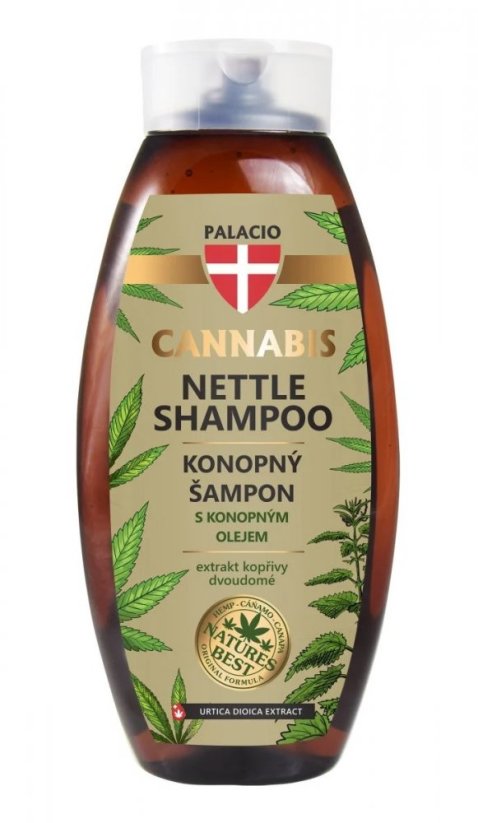 Palacio - Haarshampoo mit Cannabis und Brenn-Nessel, (500 ml)