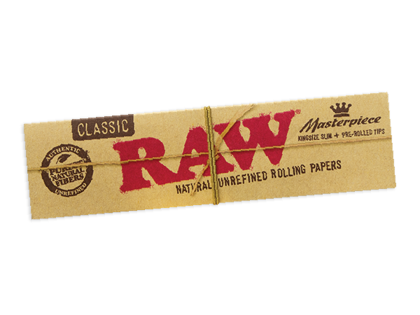 RAW Classic Masterpiece Kingsize Slim Papírky s předbalenými filtry