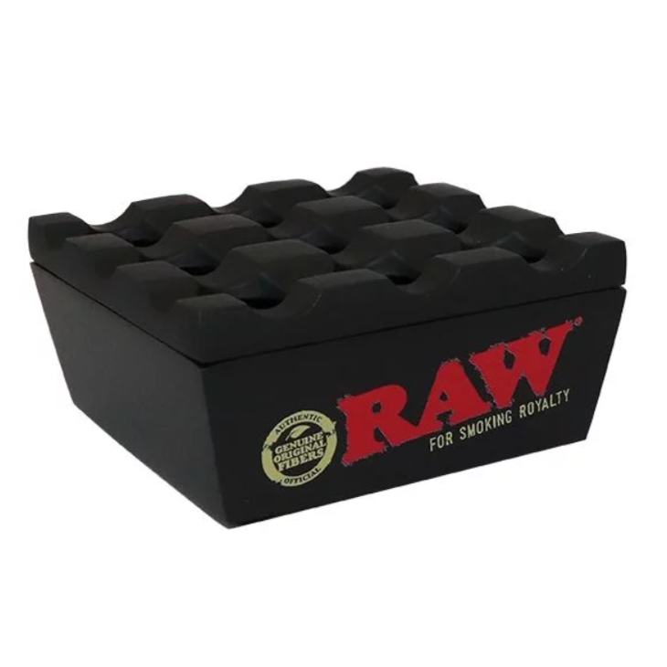 RAW - Kovový popelník černý