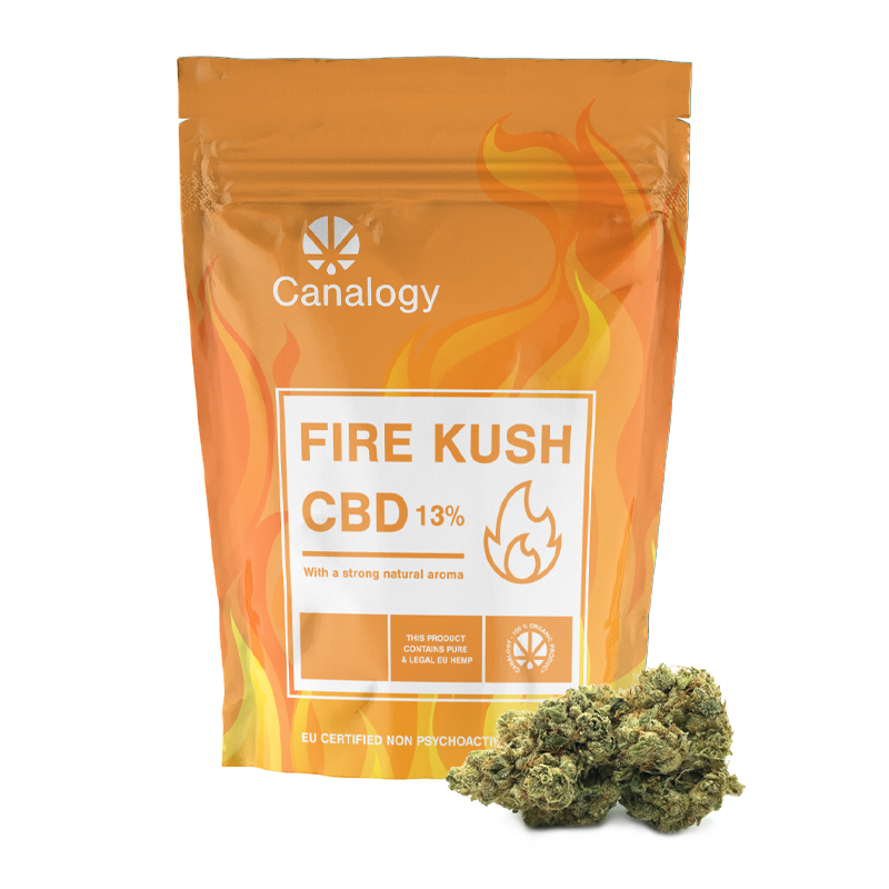 Canalogy CBD Konopný květ Fire Kush 13 %, 1g - 1000g 1000 gramů