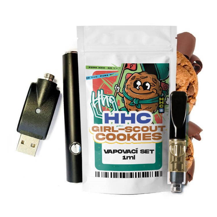 Czech CBD HHC Set Baterie + Cartridge Girl Scout Cookies, 94 %, 1 ml
