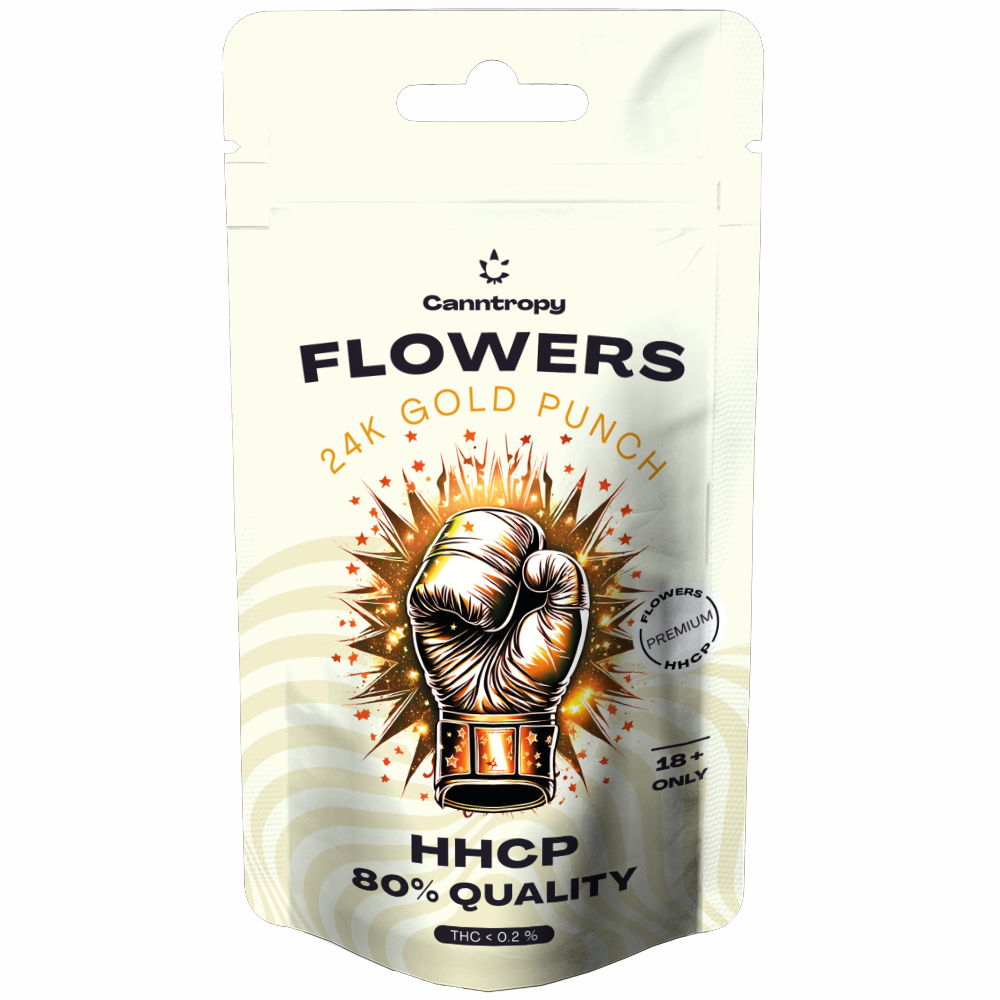 Canntropy HHCP květ 24K Gold Punch 80% kvalita, 1 g - 100 g 1 gram