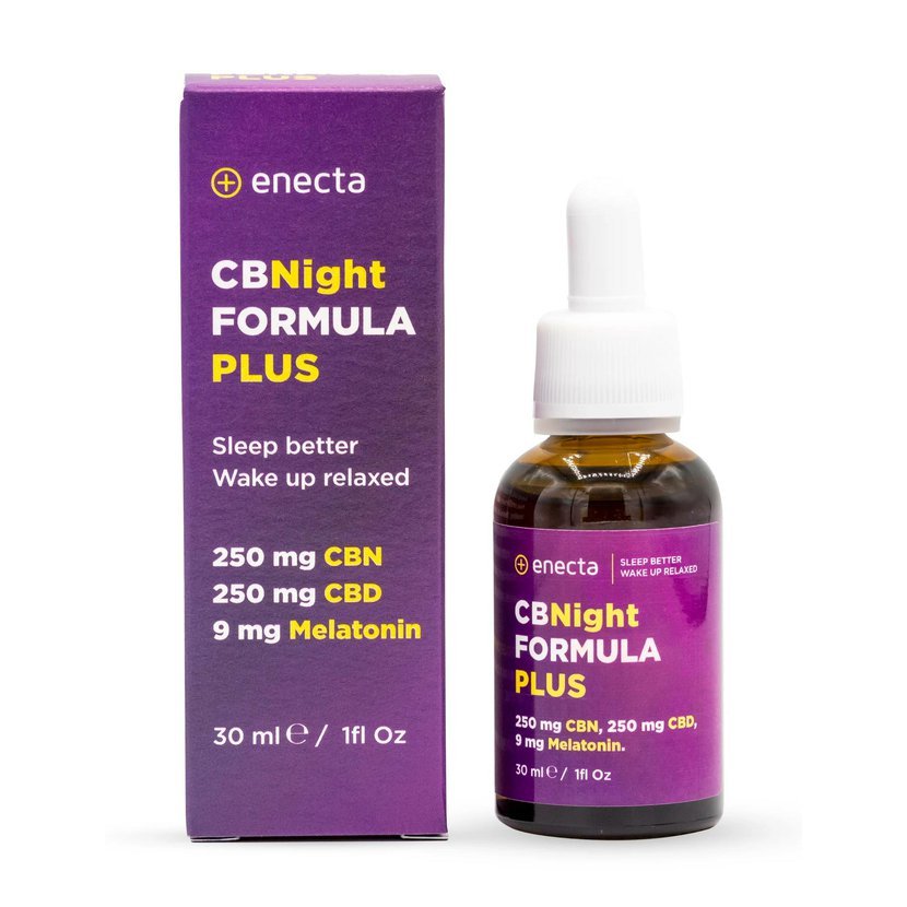 Enecta CBNight FORMULA Plus konopný olej s melatonínom