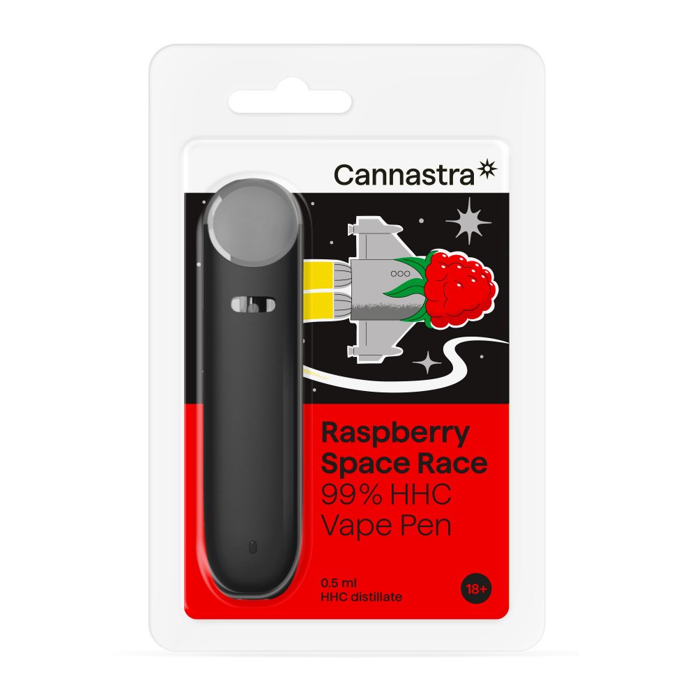 Cannastra HHC Vape Pen Raspberry Space Race, 99% HHC, 0,5ml