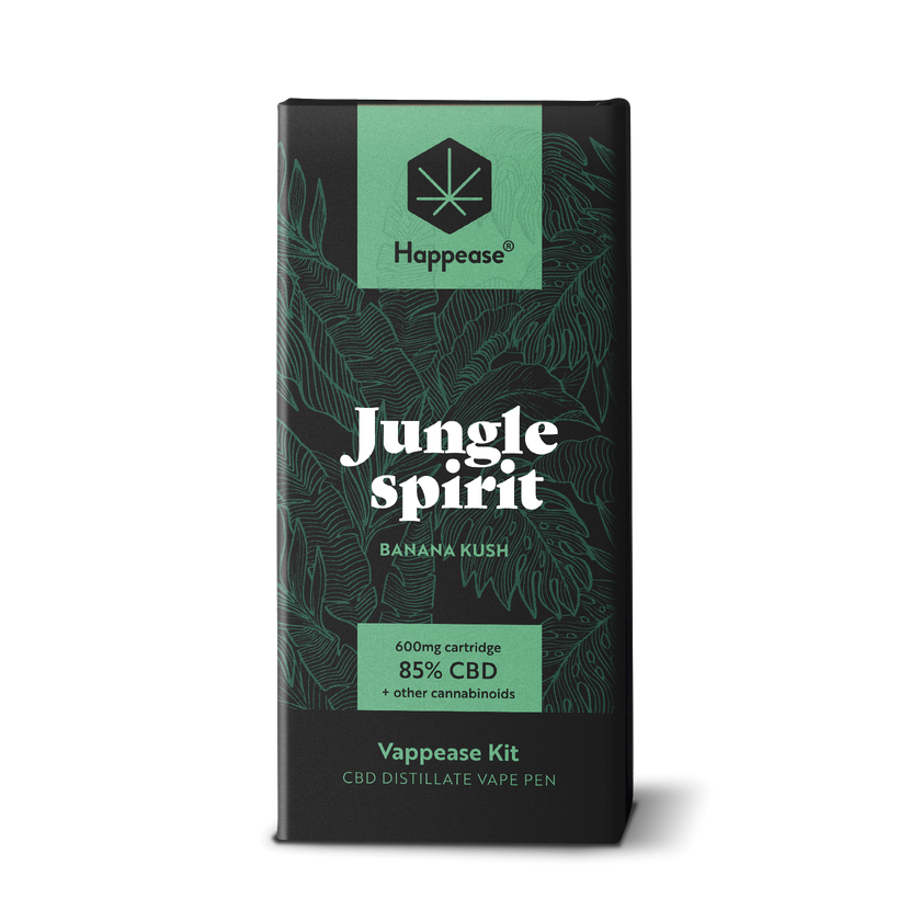  Happease Classic Jungle Spirit - Vapovací sada, 85 % CBD, 600 mg
